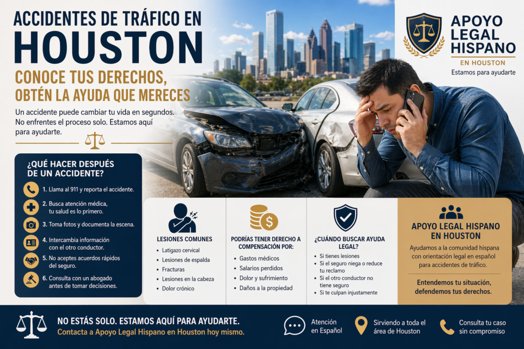 Accidente de auto - houston